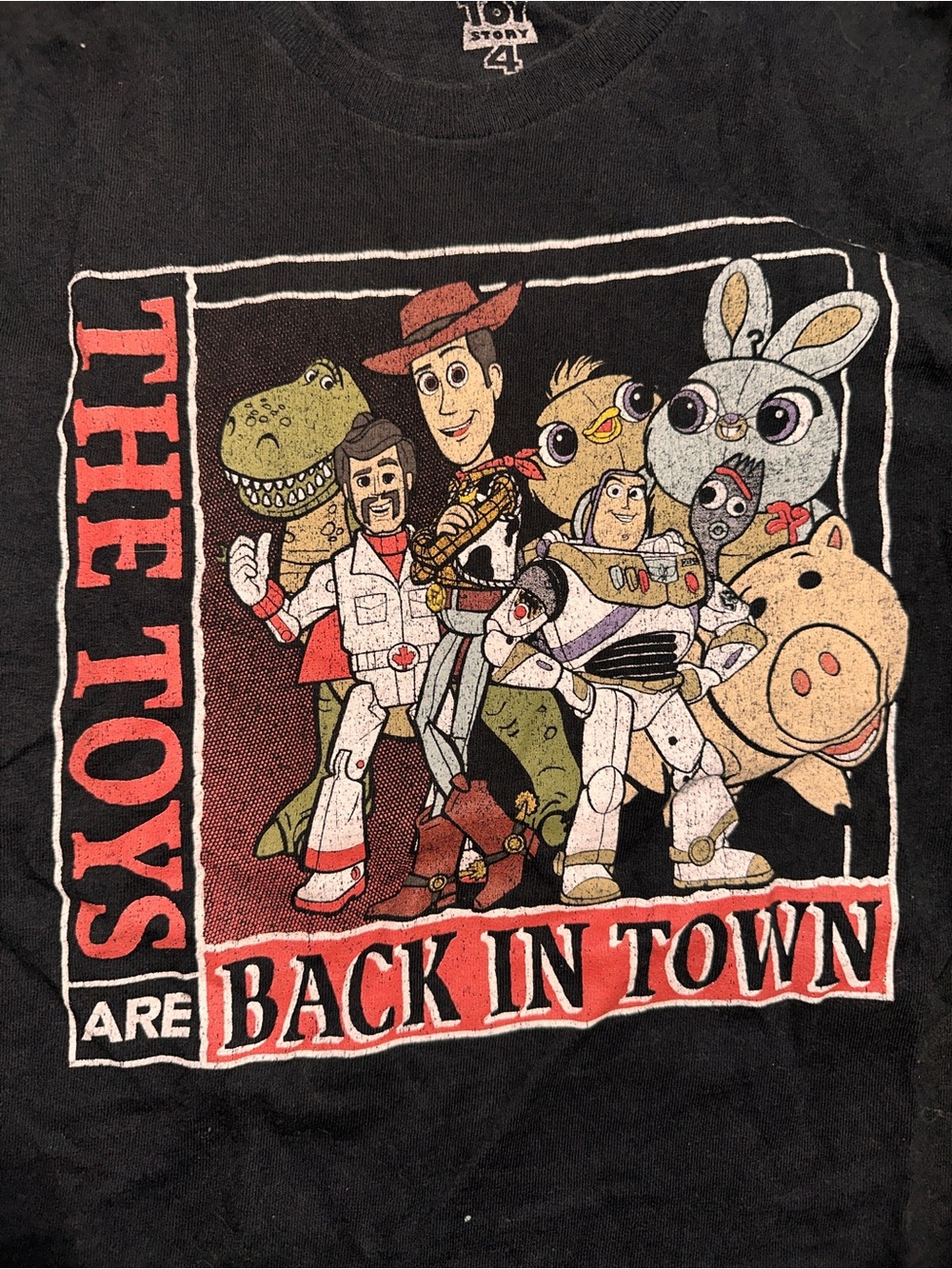 Men’s Small Disney Pixar Toy Story 4 The Toys Are Back T-Shirt